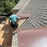 Installing Brown Metal Dormers New Construction Roofing Services