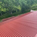 Red Corrugated Metal Roof Installation Magnolia Texas